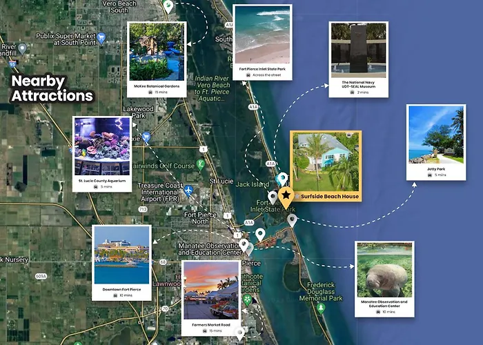 Fort Pierce - 2Bd,2Ba Tropical Surfside Retreat